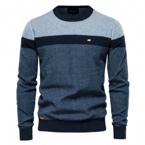 Heren Pullovers Designer Hoogwaardige Gesplitste Katoenen Trui