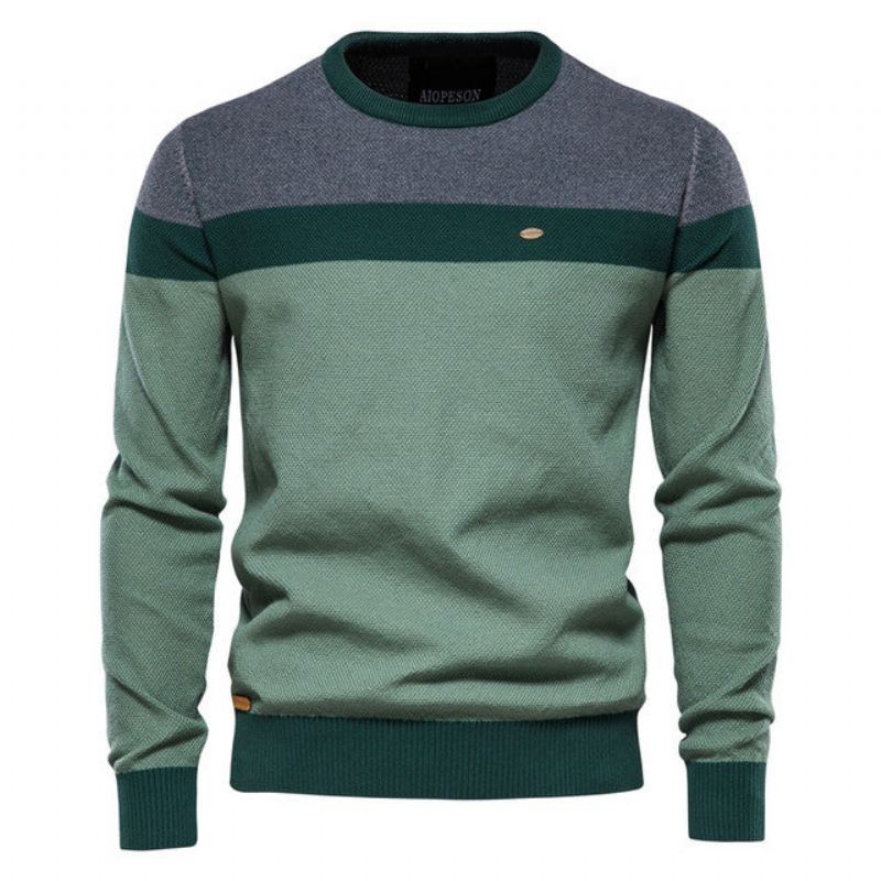 Heren Pullovers Designer Hoogwaardige Gesplitste Katoenen Trui