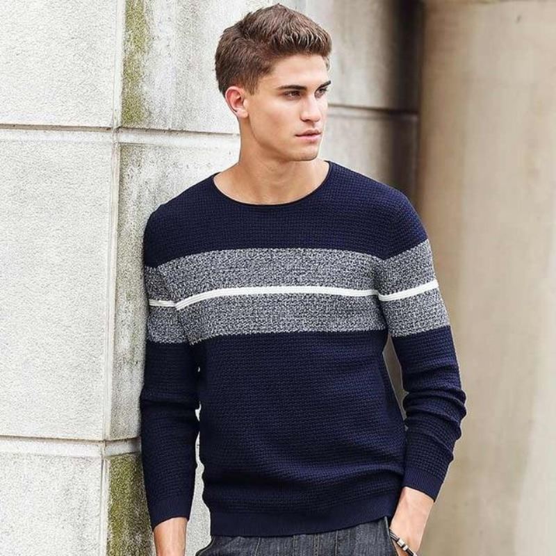 Heren Pullovers James Gestreepte Trui