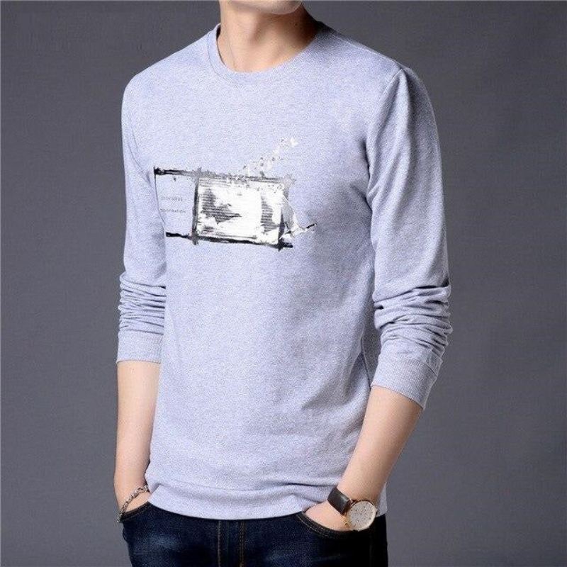 Merk Herfst Katoenen Sweatshirt Pullovers Heren