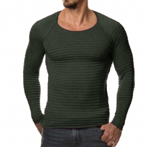 Verticale Strepen Hedging O-hals Pullover Shirts Pullovers Heren