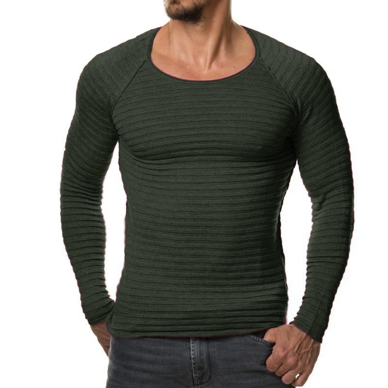 Verticale Strepen Hedging O-hals Pullover Shirts Pullovers Heren