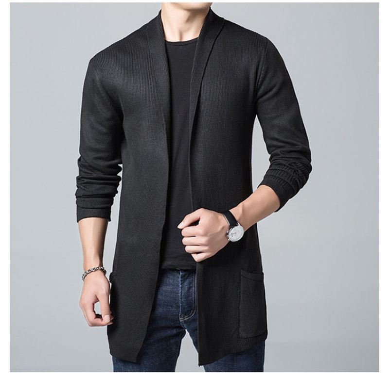 Winter Lang Zacht Vest Pullovers Heren