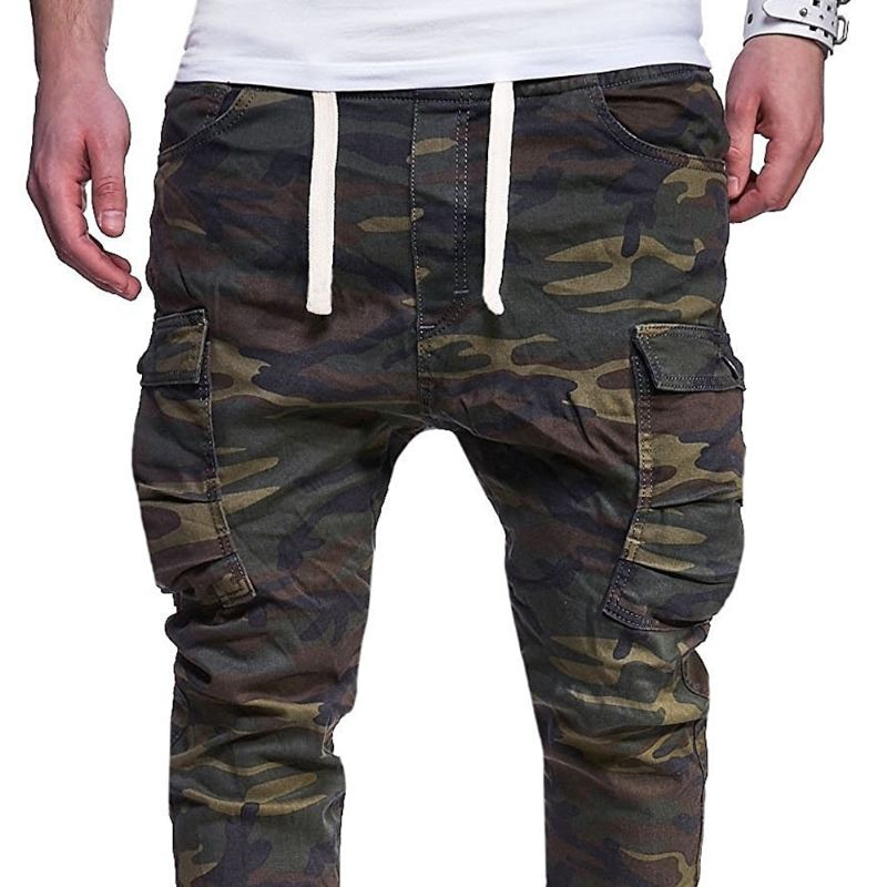 Broek Heren Camouflage Joggingbroek