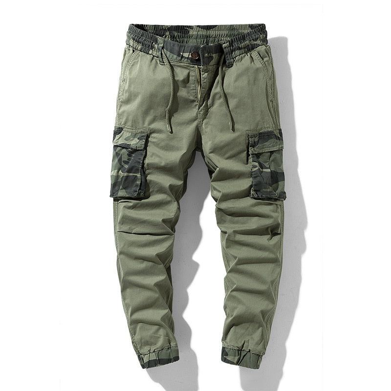 Broek Heren Cargo Streetwear-joggingbroek Met Elastische Taille