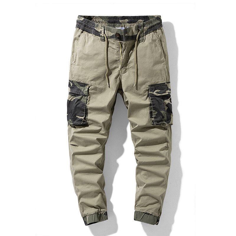 Broek Heren Cargo Streetwear-joggingbroek Met Elastische Taille