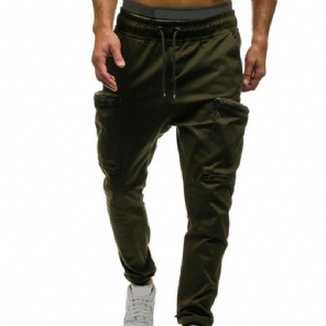 Broek Heren Hiphop-joggingbroek Met Meerdere Zakken