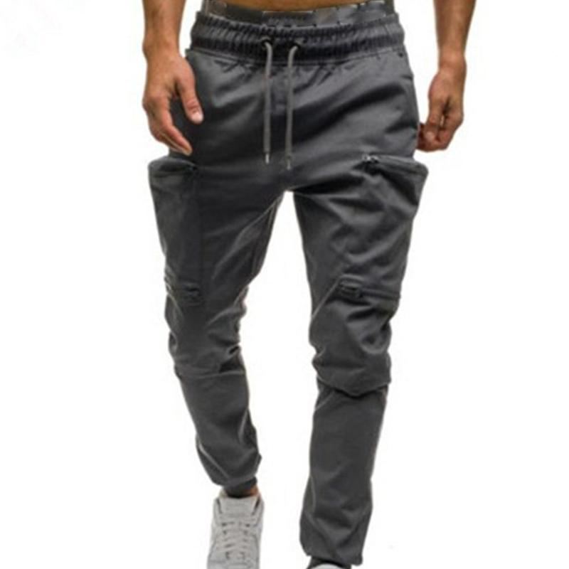 Broek Heren Hiphop-joggingbroek Met Meerdere Zakken