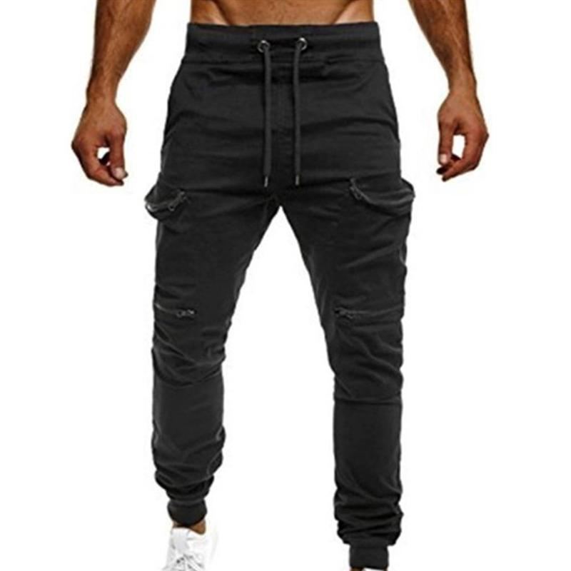 Broek Heren Hiphop-joggingbroek Met Meerdere Zakken