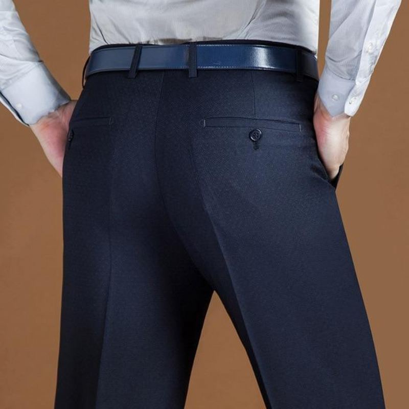 Broek Heren Klassieke Regular Fit Formele Kantoorbroek Met Lange Mouwen