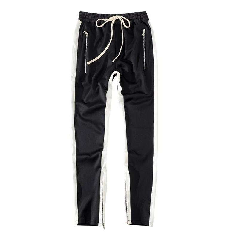 Broek Heren Lange Skinny Joggingbroek Met Strepen