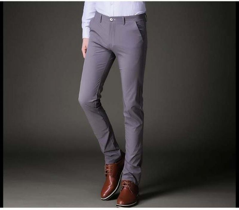 Broek Heren Slim Fit Stretchbroek