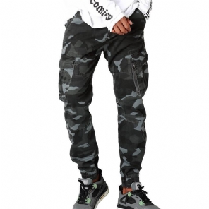 Broek Heren Streetwear Joggingbroek Met Camouflageprint