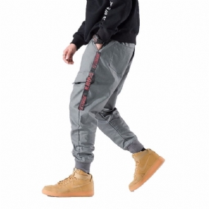 Broek Heren Streetwear-joggingbroek Met Zijzakken En Strepen