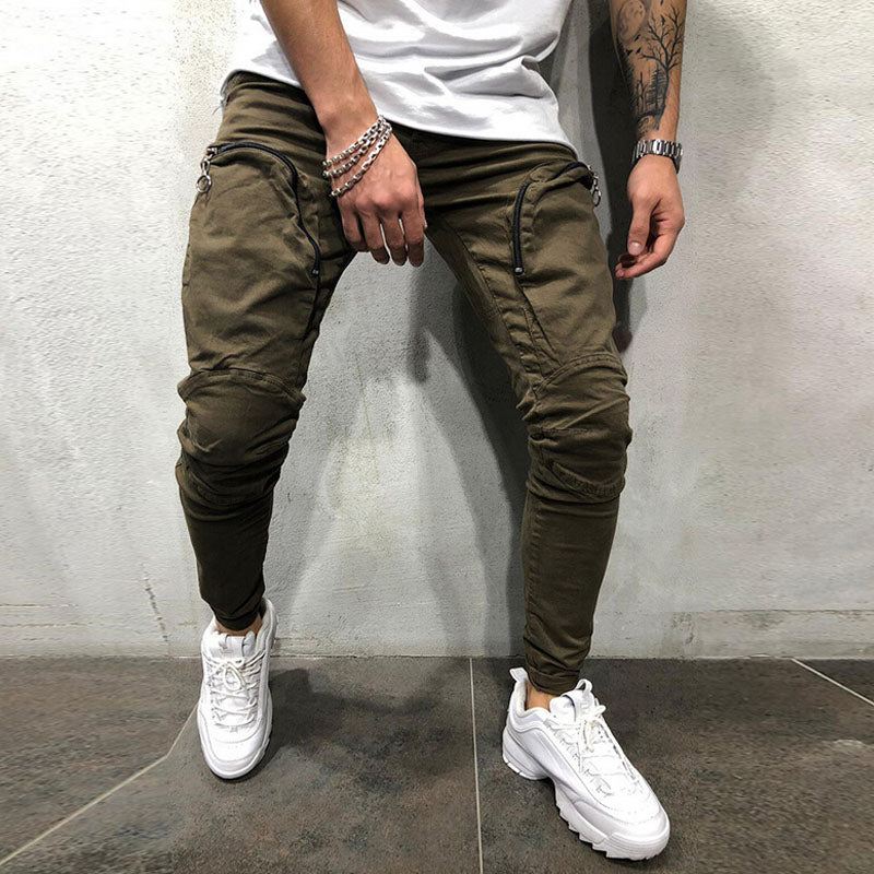 Broek Heren Urban Straight Cargo-joggingbroek