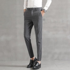 Casual Gestreepte Heren Elegante Broek