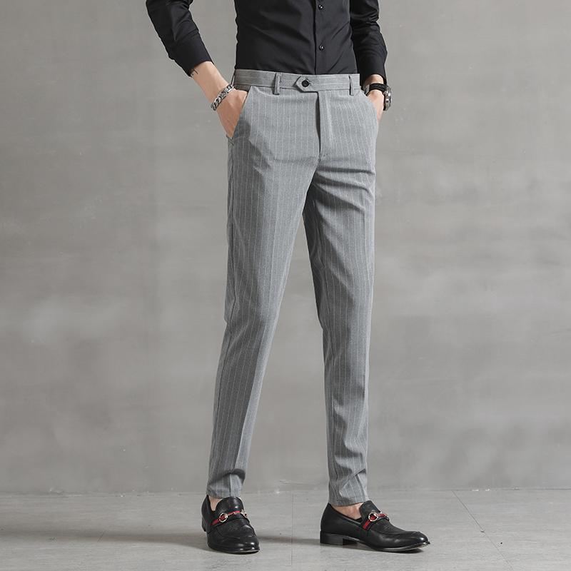 Casual Gestreepte Heren Elegante Broek