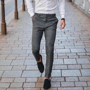 Skinny Social Klassieke Geklede Broek