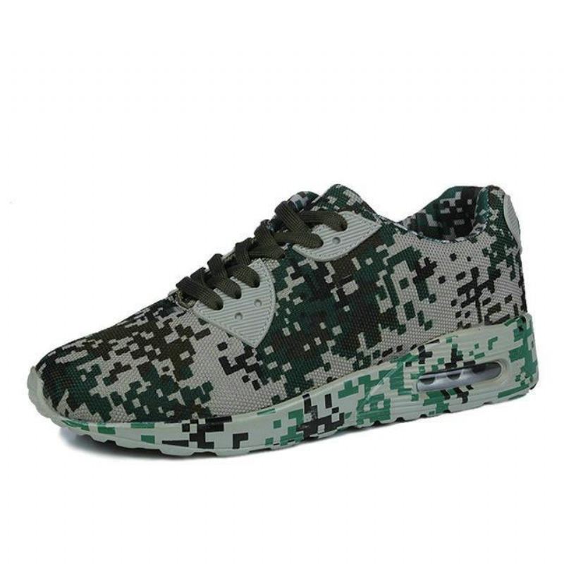 Heren Sportschoenen Ademende Sneakers In Camouflagestijl