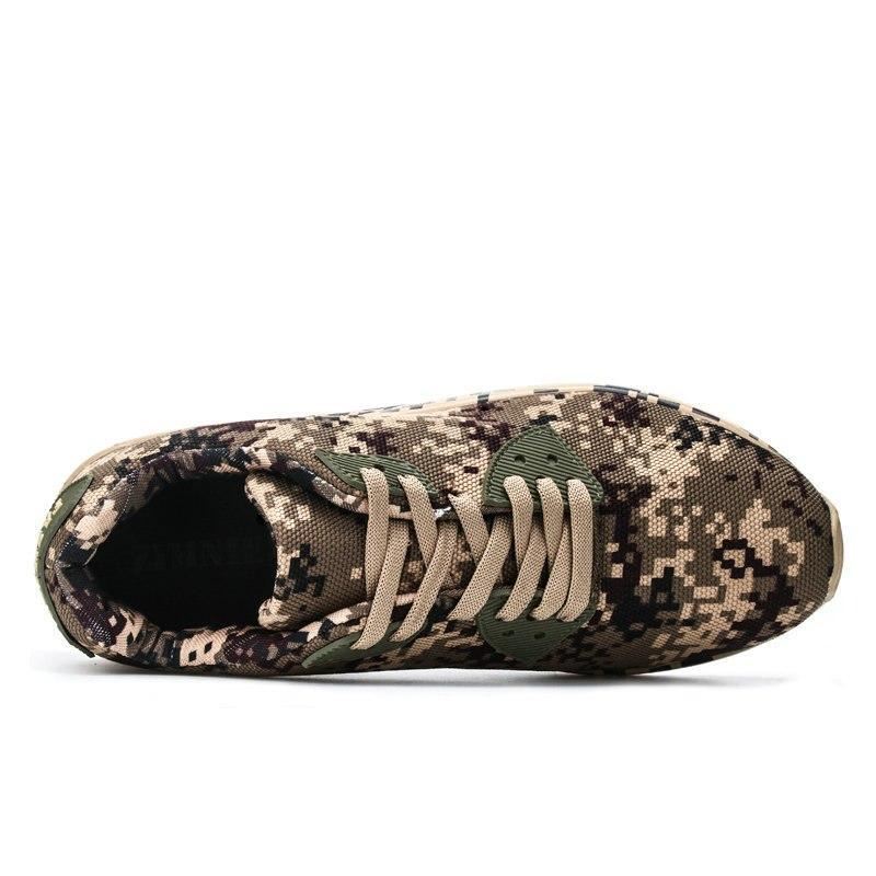 Heren Sportschoenen Ademende Sneakers In Camouflagestijl