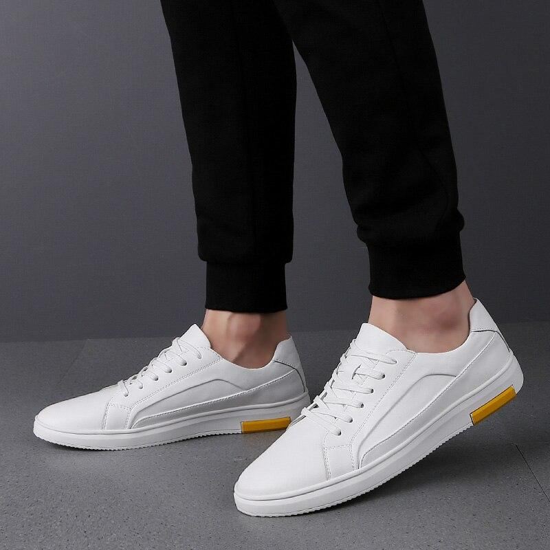 Heren Sportschoenen Casual Stevige Leren Sneakers