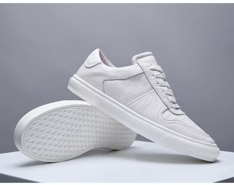 Sportschoenen Heren Ademende Casual Leren Sneakers