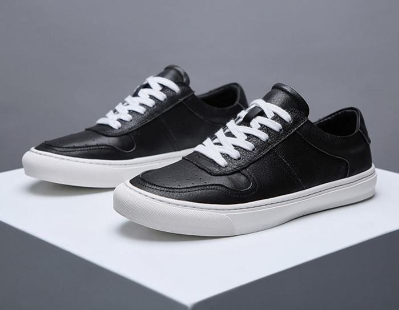 Sportschoenen Heren Ademende Casual Leren Sneakers