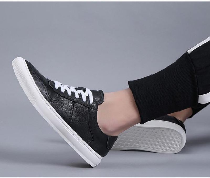 Sportschoenen Heren Ademende Casual Leren Sneakers