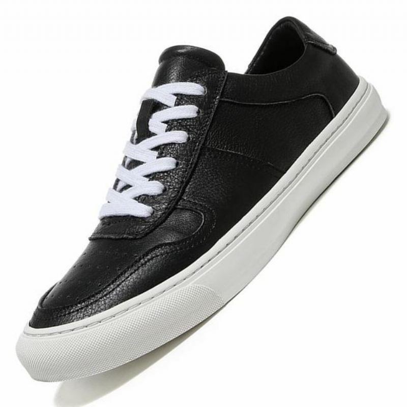 Sportschoenen Heren Ademende Casual Leren Sneakers