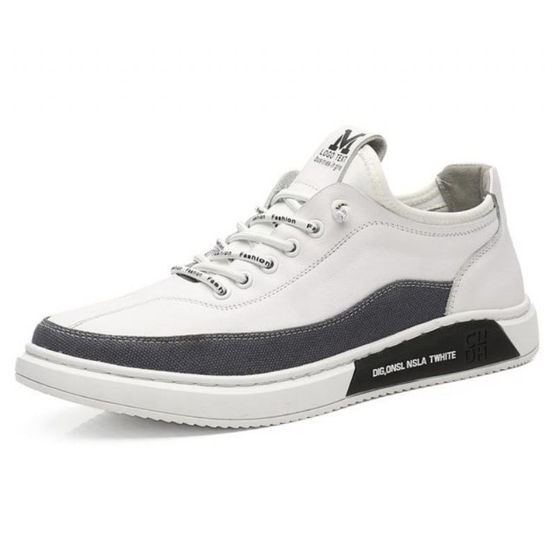 Sportschoenen Heren Casual Sneakers Met Stiksels Op De Buitenzool Van Canvas