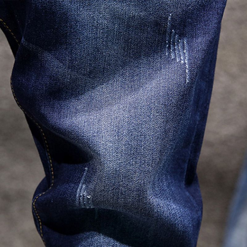 Casual Jeans Heren Met Wassing