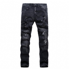 Denim Noodlijdende Zwarte Jeans