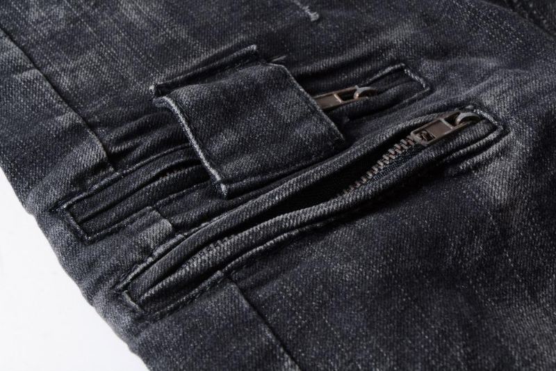 Denim Noodlijdende Zwarte Jeans