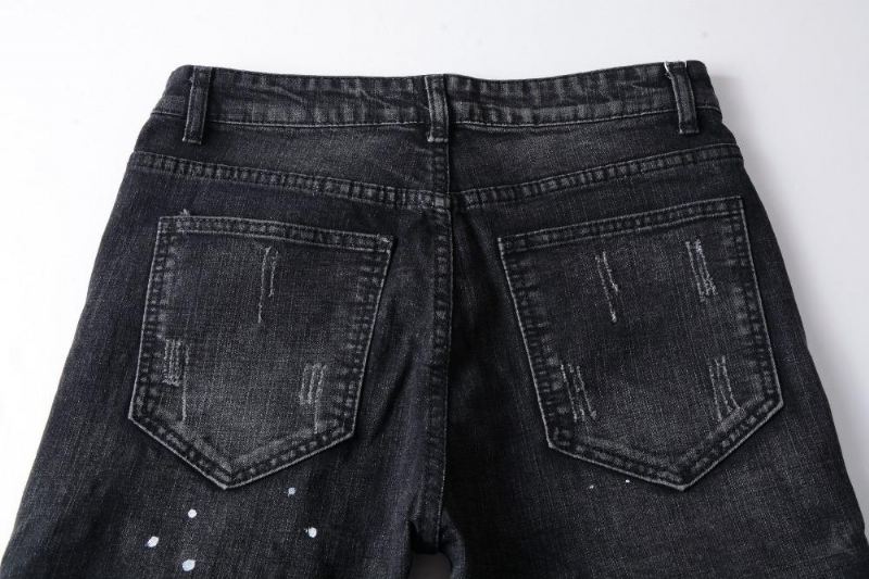 Denim Noodlijdende Zwarte Jeans