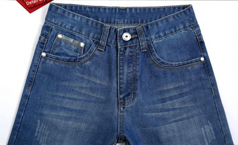 Design Jeans Heren Met Rechte Streep