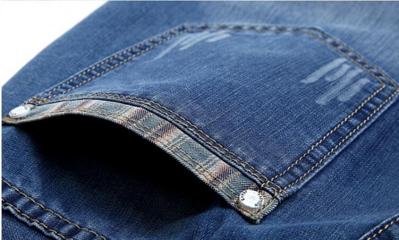 Design Jeans Heren Met Rechte Streep