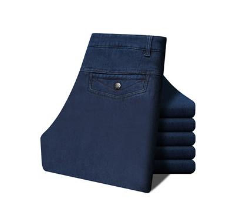 Elastische Casual Jeans Heren Met Hoge Taille