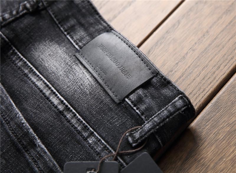 Elastische Gewassen Gescheurde Jeans