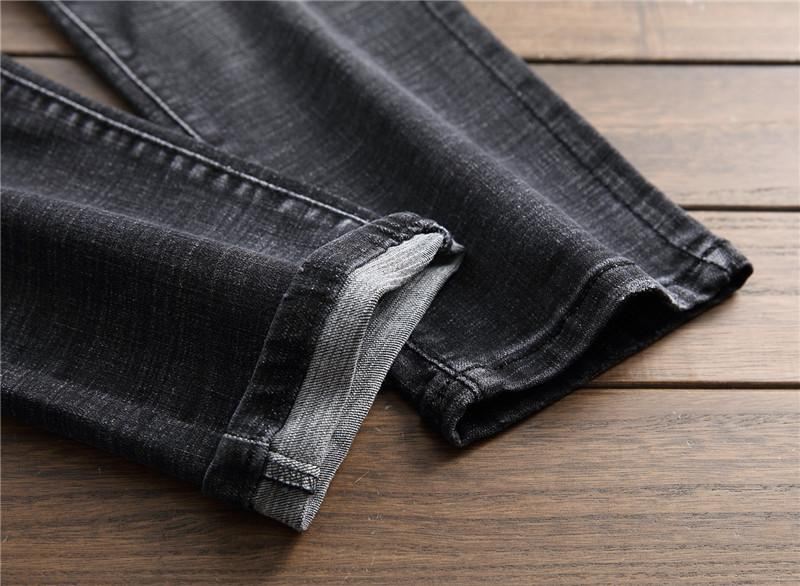 Elastische Gewassen Gescheurde Jeans