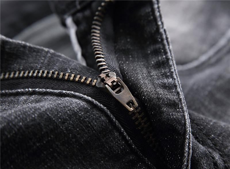 Elastische Gewassen Gescheurde Jeans