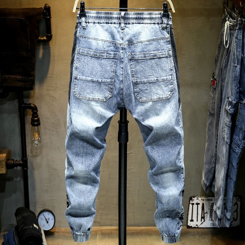 Elastische Jeans Heren Met Trekkoord In De Taille