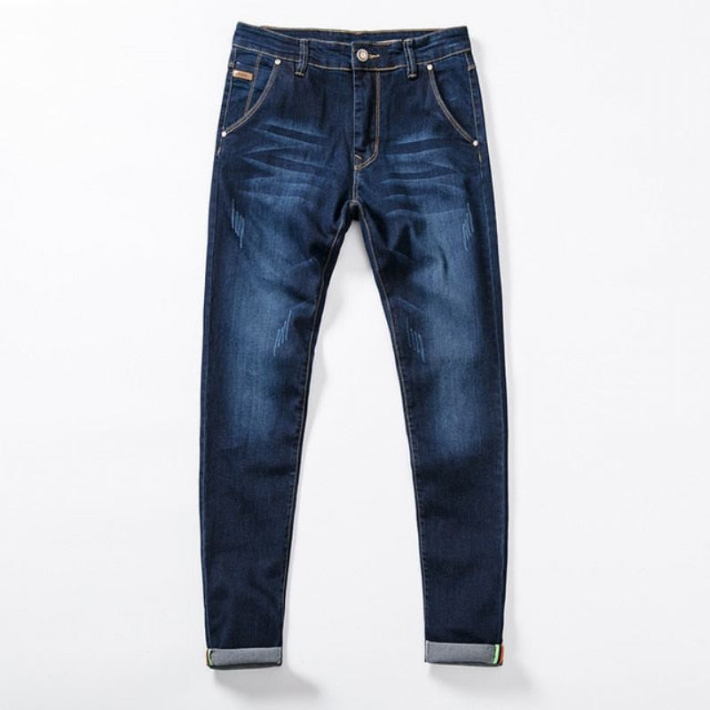 Gekleurde Skinny Jeans Heren Met Stretch