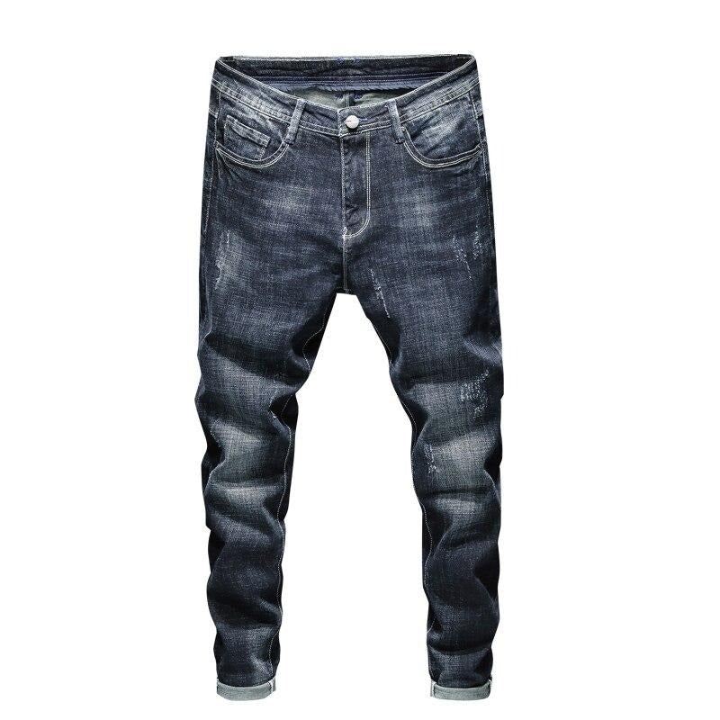 Heren Jeans Designer Slim Fit Elastische Herfstjeans