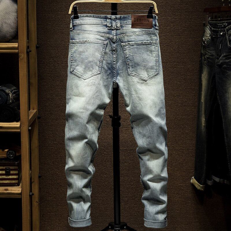 Heren Jeans Gescheurde Verontruste Streetwear-jeans