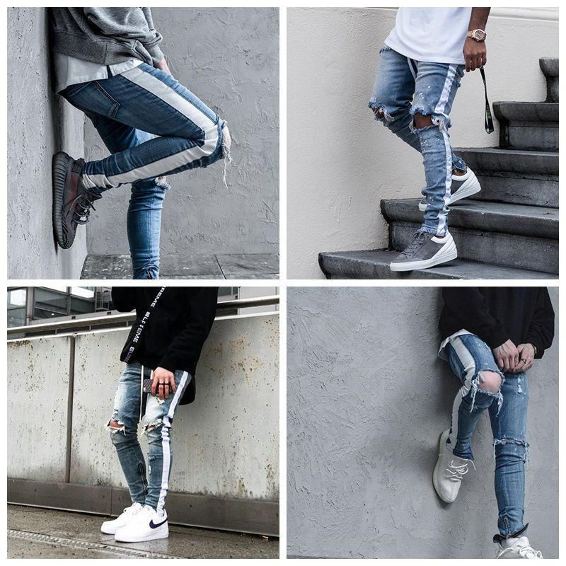 Heren Jeans Hiphop Potloodjeans