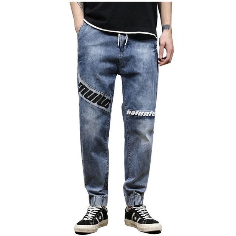 Heren Jeans Jeansbroek Met Enkelband