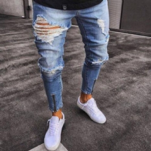 Heren Jeans Mode Skinny Potloodjeans