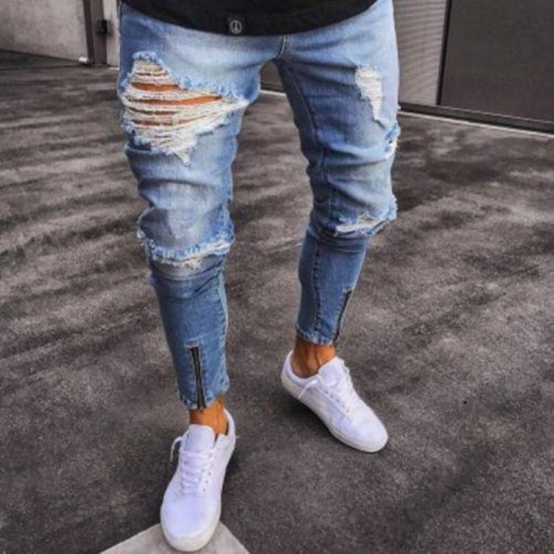 Heren Jeans Mode Skinny Potloodjeans