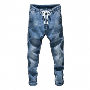 Heren Jeans Relaxte Taps Toelopende Stretchjeans