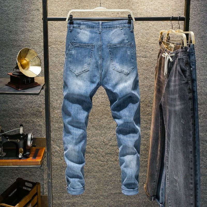 Heren Jeans Relaxte Taps Toelopende Stretchjeans